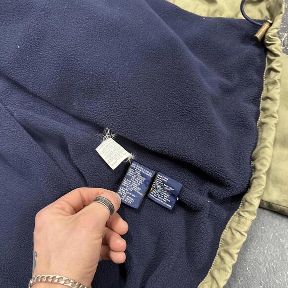 Vintage 90s Fleece Lined Olive Tommy Hilfiger Jacket - Picture 6 of 8